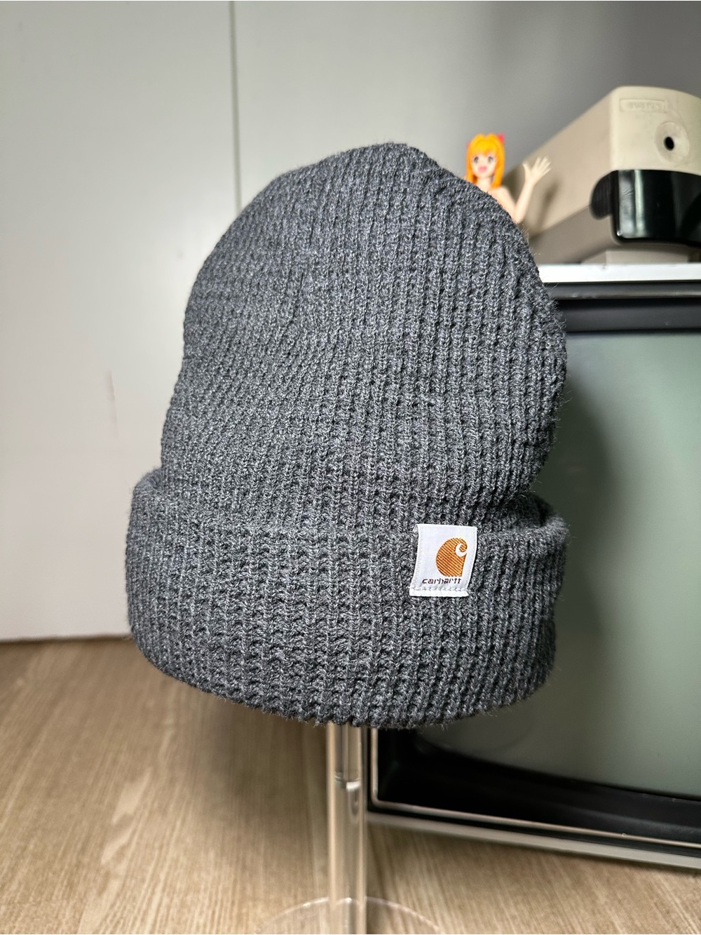 Carhartt Charcoal Waffle Knit Beanie